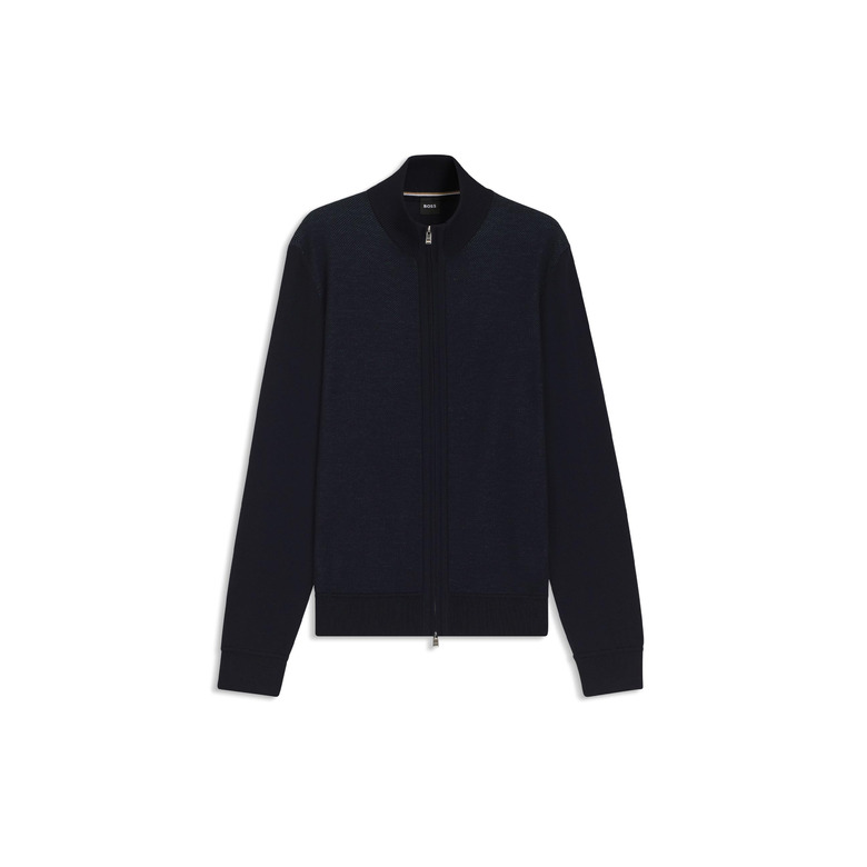 Boss strickjacke blau