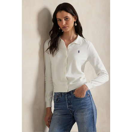 Ralph Lauren strickjacke weiss