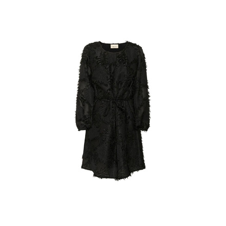Cream jurk zwart