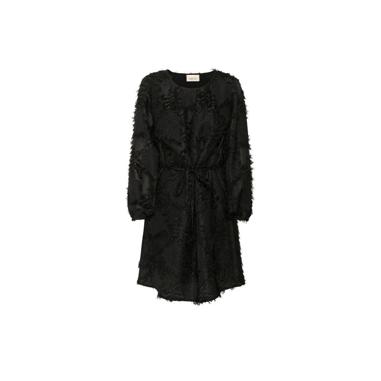 Cream dress black 1