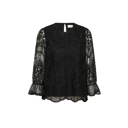 Cream bluse schwarz