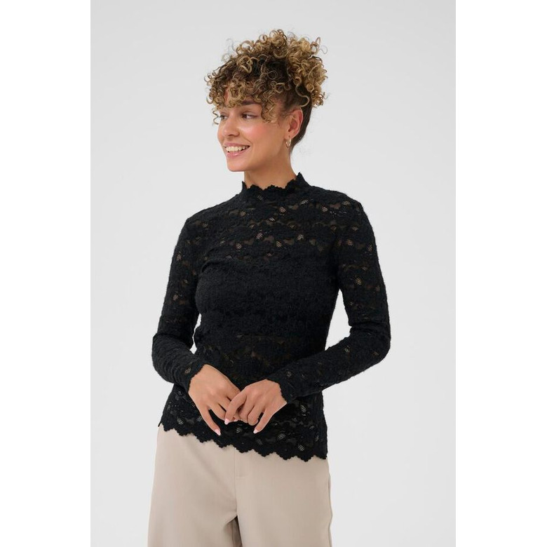 Cream blouse black 2