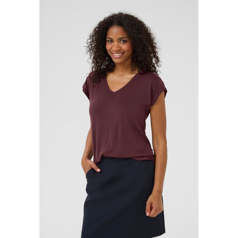 Kaffe t-shirts bordeaux 2