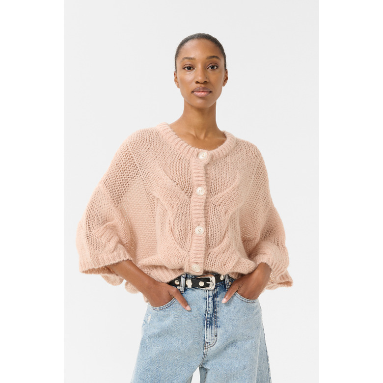 Gestuz strickjacke rosa 2