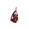 Essentiel porte-clés bordeaux 1