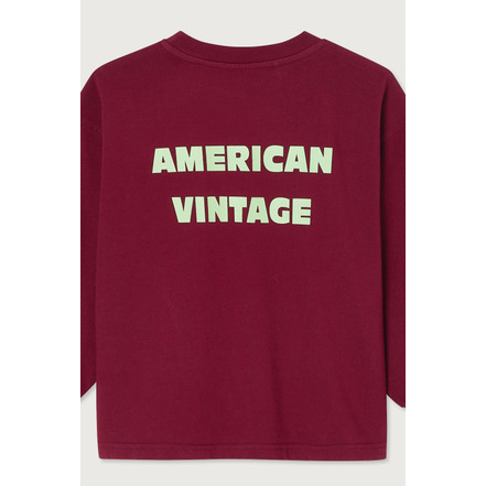 American Vintage t-shirt bordeaux