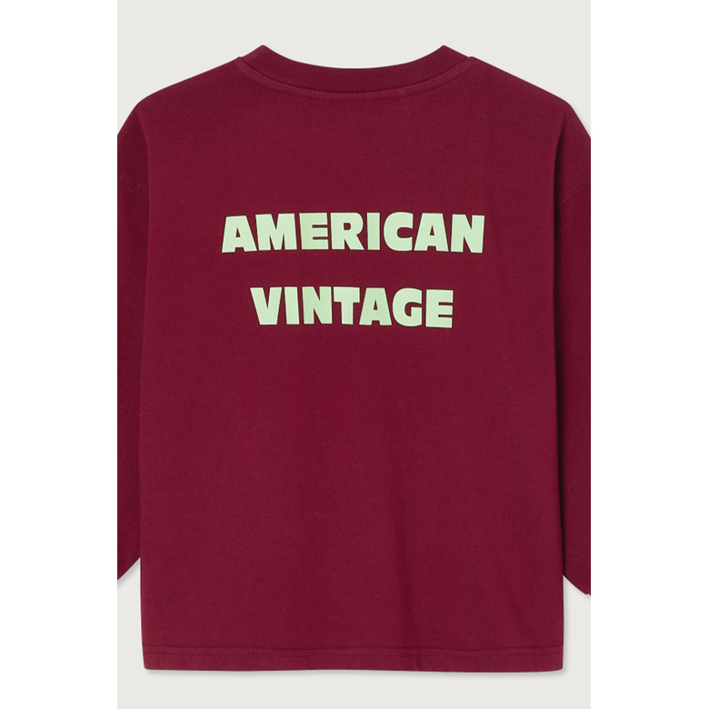 American Vintage t-shirt bordeaux 2