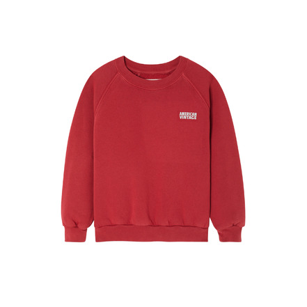 American Vintage sweater rouge