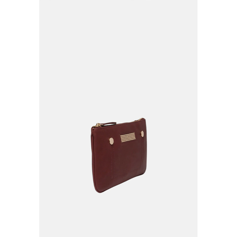 Clio Goldbrenner umhängetasche bordeaux 2