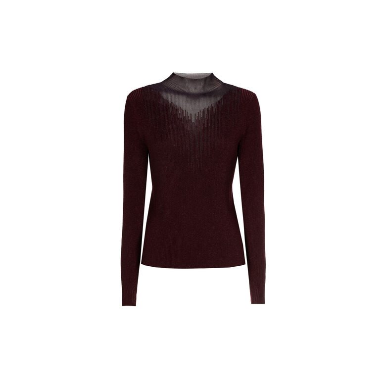 Caroline Biss pull bordeaux