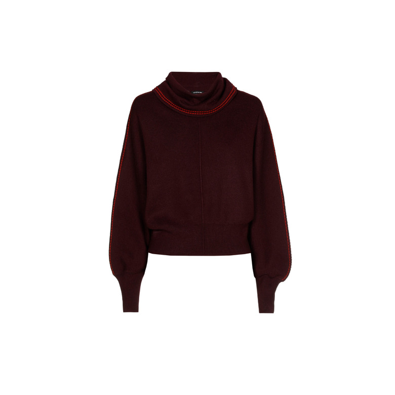 Caroline Biss pull bordeaux