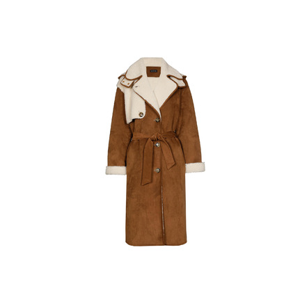 Caroline Biss mantel cognac