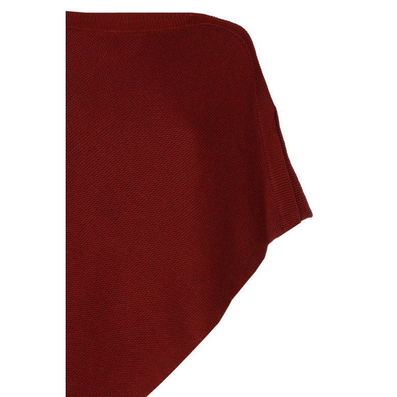 Caroline Biss poncho bordeaux 2