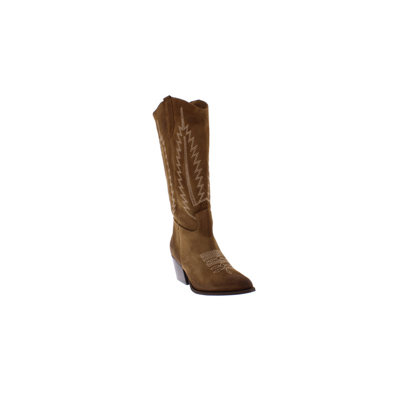 Sweet Lemon bottes taupe 2