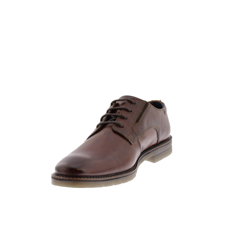 Bugattishoes chaussures à lacets cognac 3
