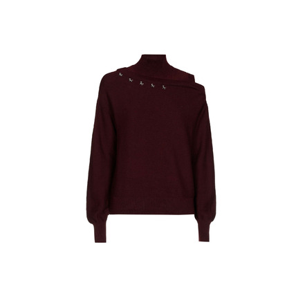 Caroline Biss pull bordeaux