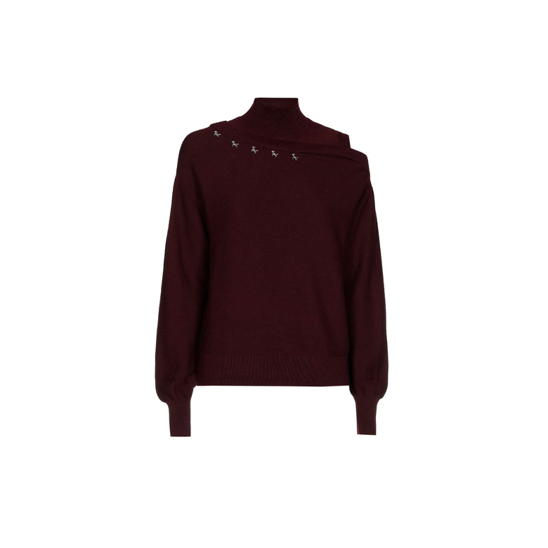 Caroline Biss pull bordeaux 1
