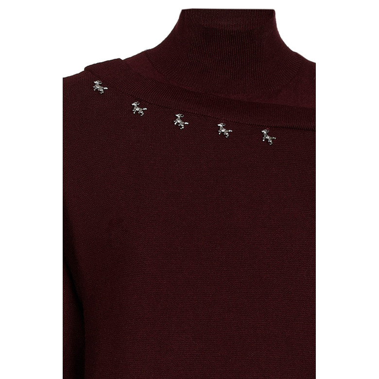 Caroline Biss pull bordeaux 2