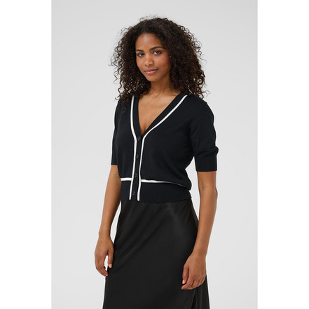 Kaffe cardigan zwart mÉlange