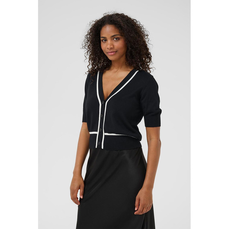 Kaffe cardigan zwart mÉlange 2