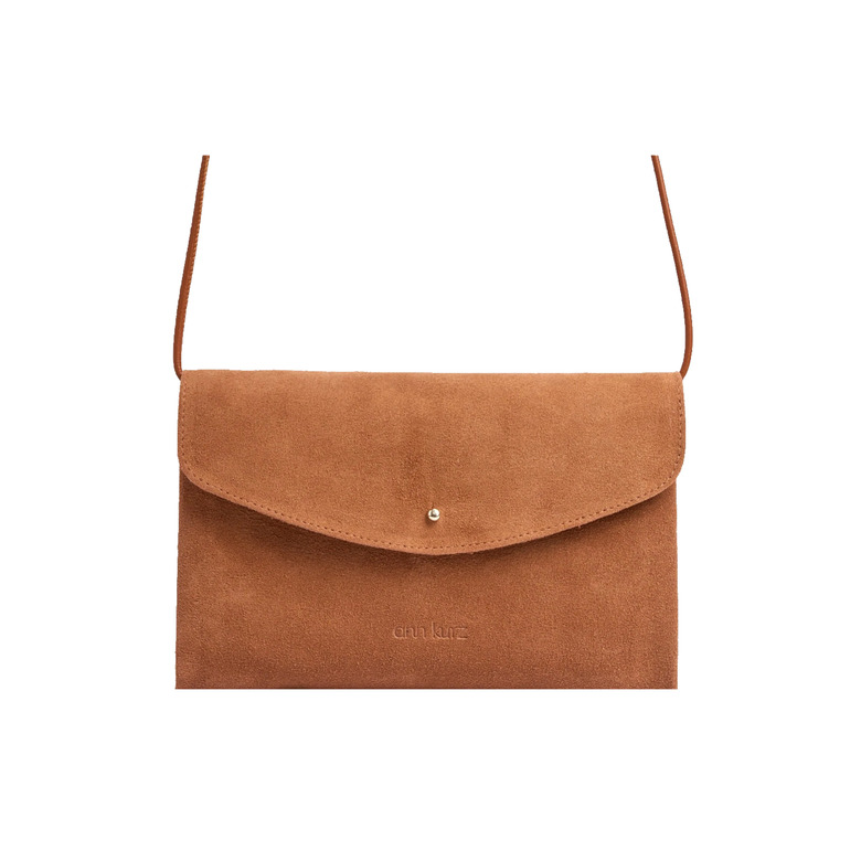 Ann Kurz clutch camel