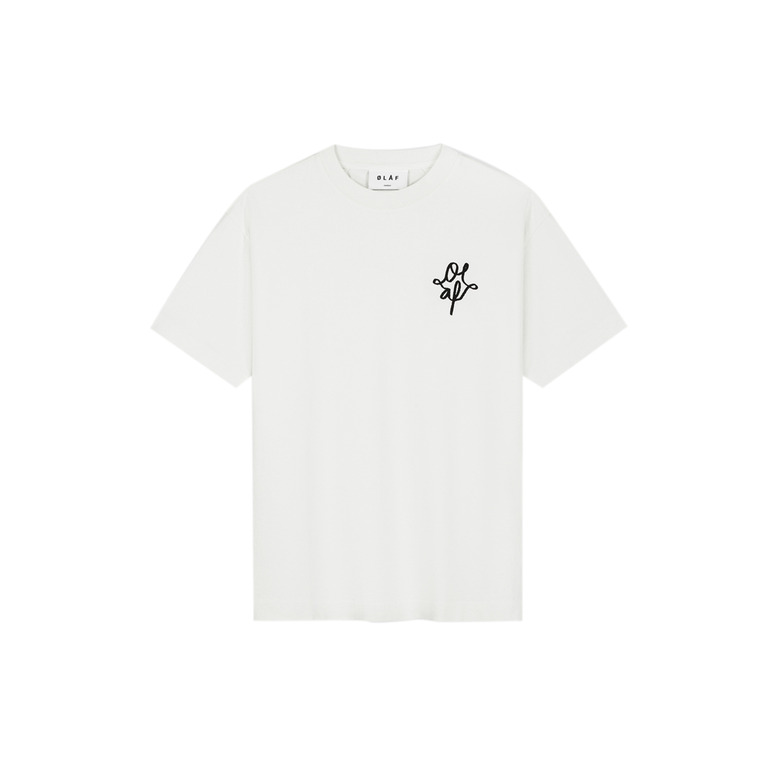 Olaf Hussein t-shirt ecru 1