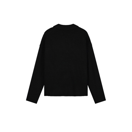 Olaf Hussein cardigan zwart