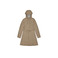Rains vest lightbrown 1