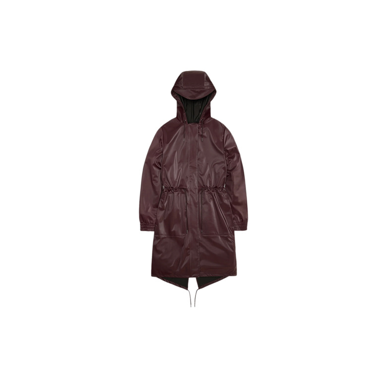 Rains manteau bordeaux