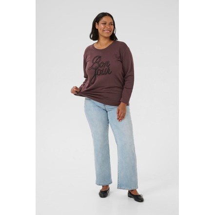 Kaffe Curve sweater brun
