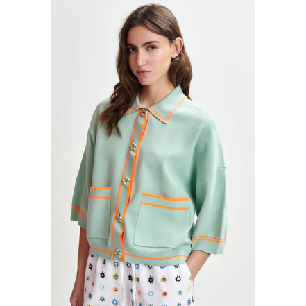 Essentiel cardigan groen