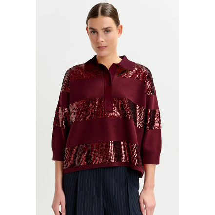 Essentiel trui bordeaux