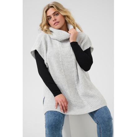 Kaffe Curve poncho gris