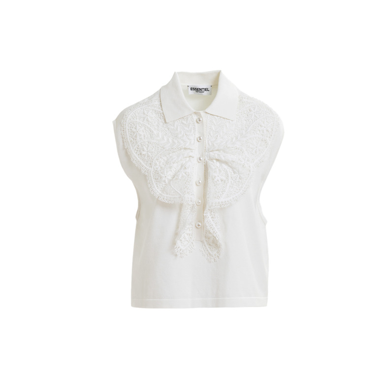 Essentiel polo ecru 1