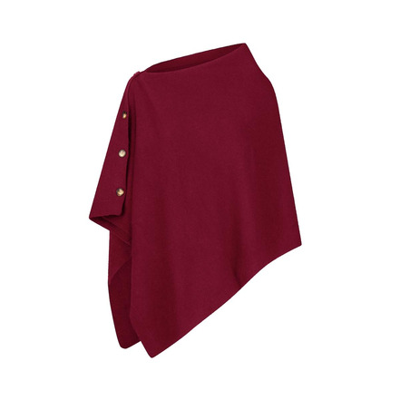 Les Cordes poncho bordeaux