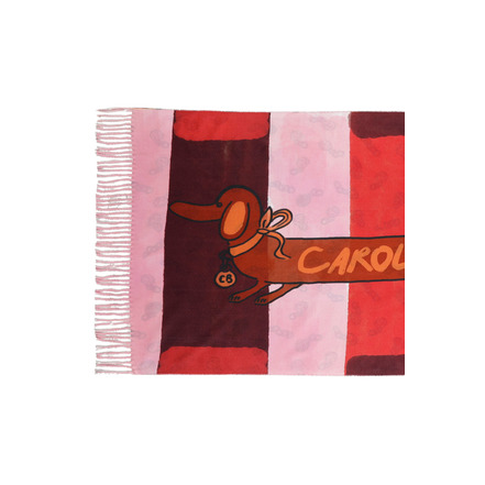 Caroline Biss sjaal rood