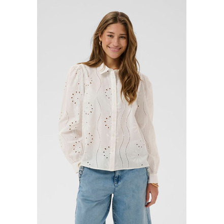 Cream blouse ---