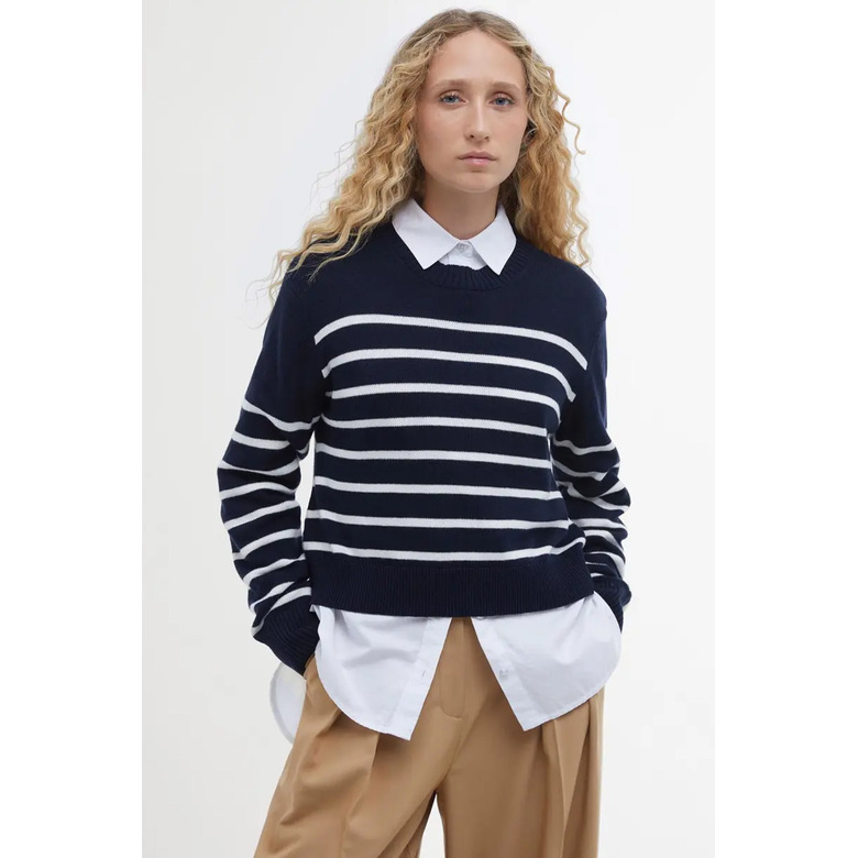Barbour sweater blue 2