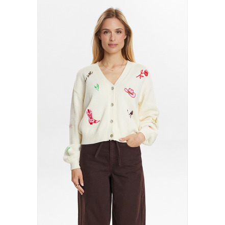 Numph cardigan ecru