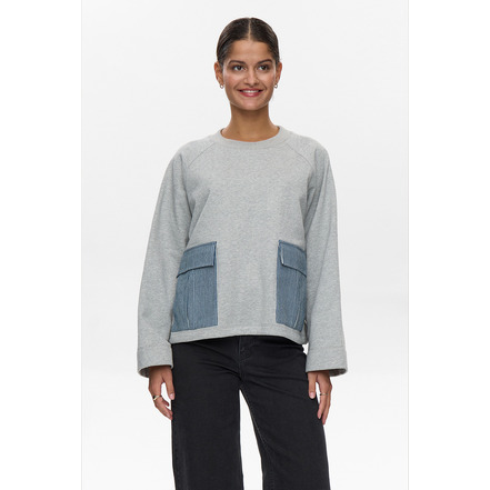 Numph sweater grijs