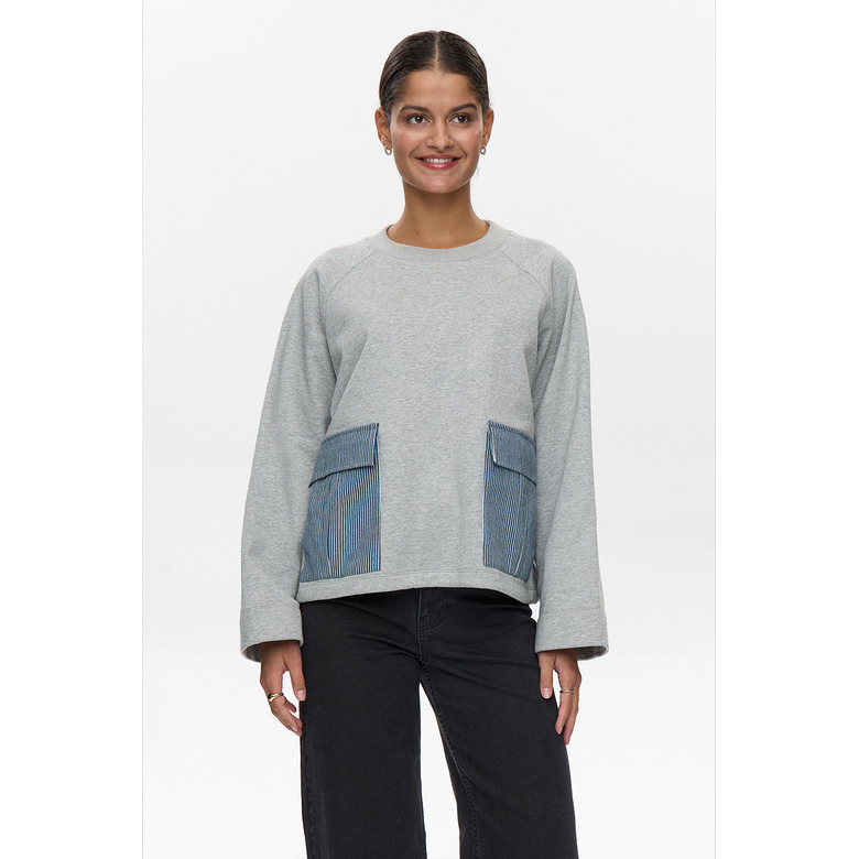 Numph sweater grijs 2