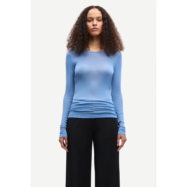 Samsoe&samsoe t-shirt blauw 2
