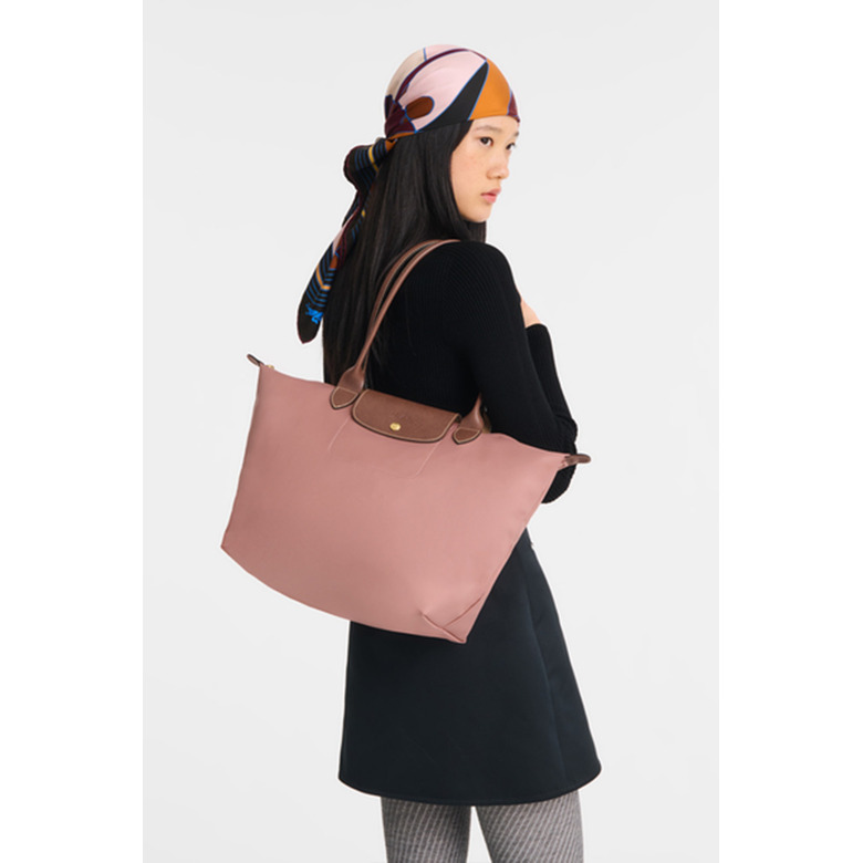 Longchamp sac porté épaule rose 5
