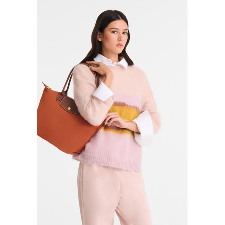 Longchamp schultertasche orange 5