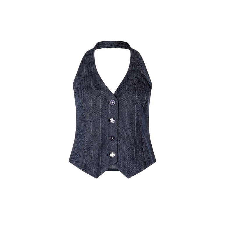 Ana Alcazar gilet bleu 1
