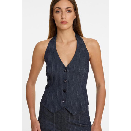 Ana Alcazar gilet bleu