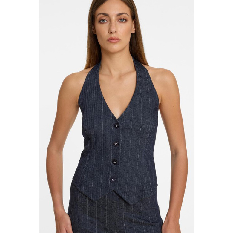 Ana Alcazar gilet bleu 2