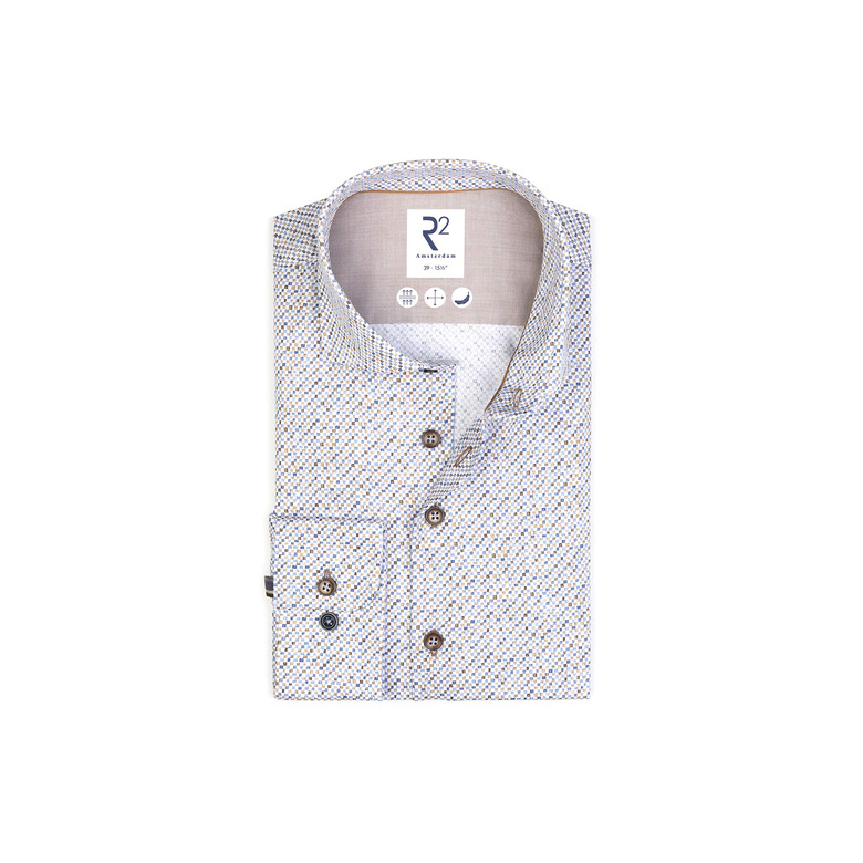 R2 Amsterdam chemise bleu