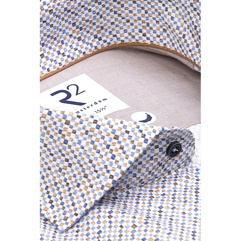 R2 Amsterdam chemise bleu 2