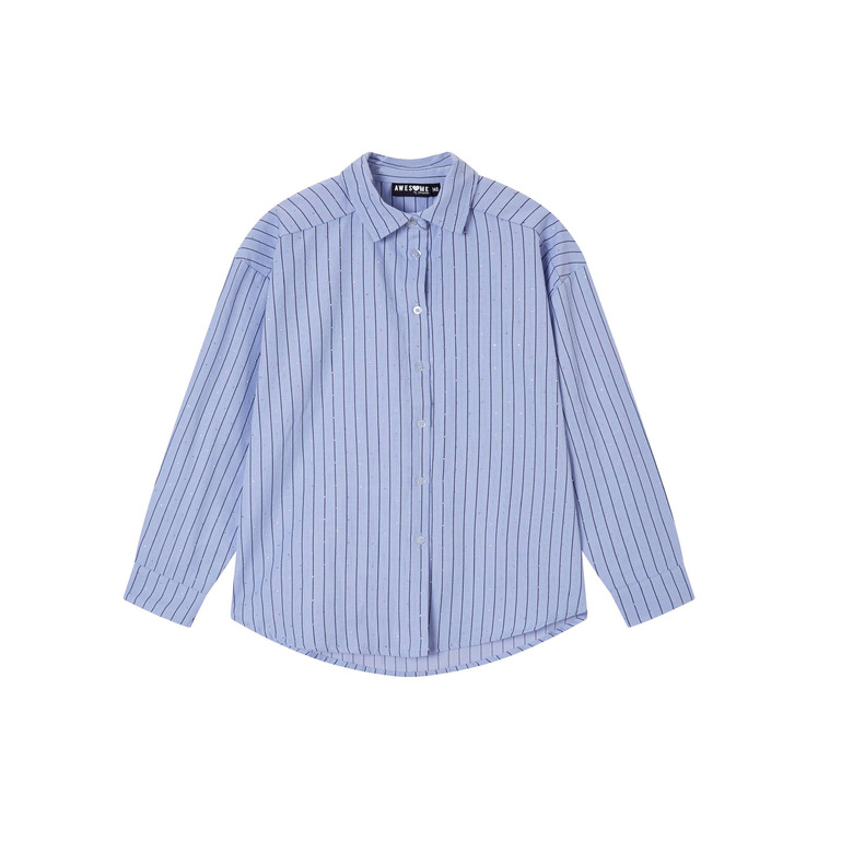 Someone Junior Meisjes blouse blauw 1